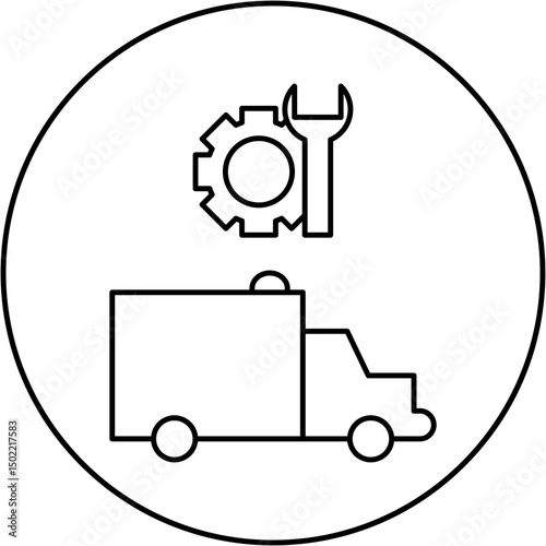 ambulance repair icon design