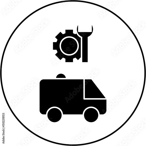 ambulance repair icon design