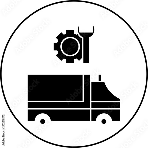 ambulance repair icon design