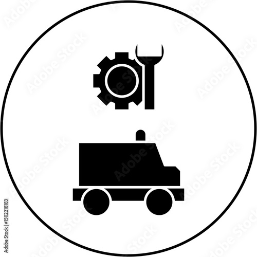 ambulance repair icon design