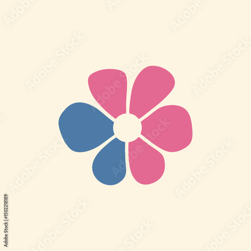 Unique flower logo design illustrating elegance and innovative flair in professional branding.