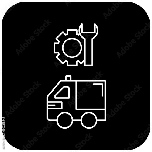 ambulance repair icon design