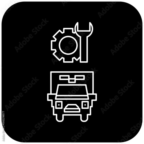 ambulance repair icon design