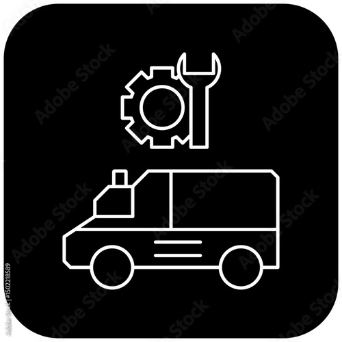 ambulance repair icon design