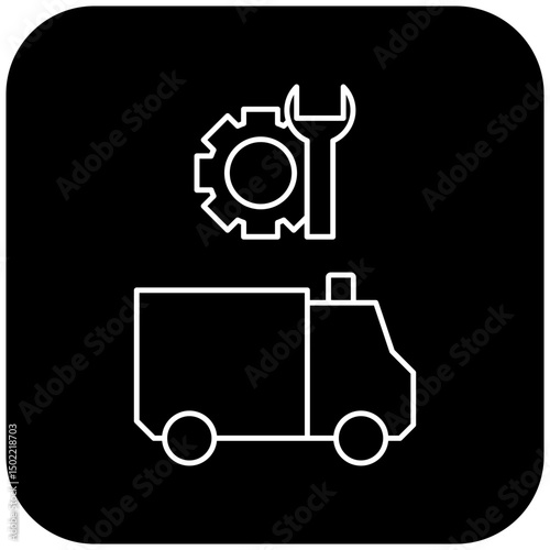 ambulance repair icon design