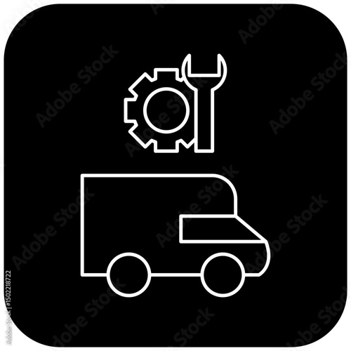 ambulance repair icon design
