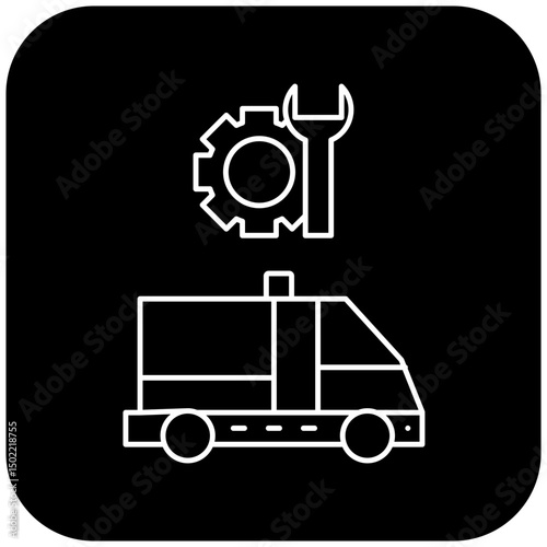 ambulance repair icon design