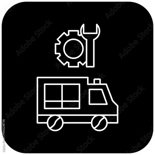 ambulance repair icon design