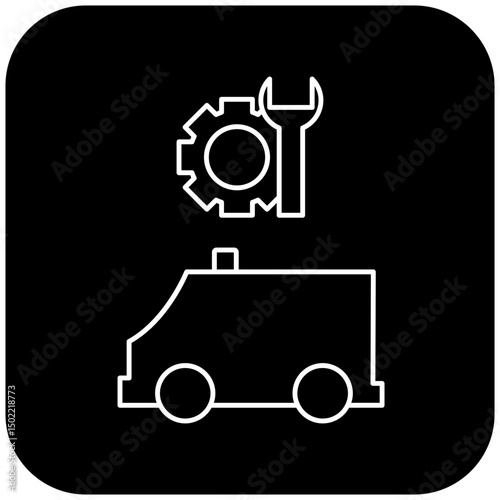 ambulance repair icon design