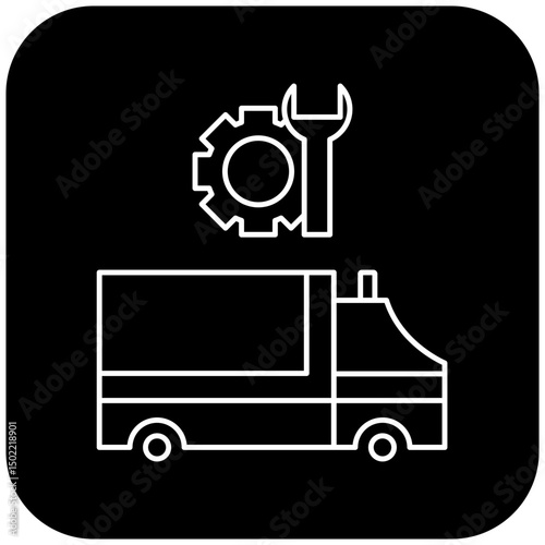 ambulance repair icon design