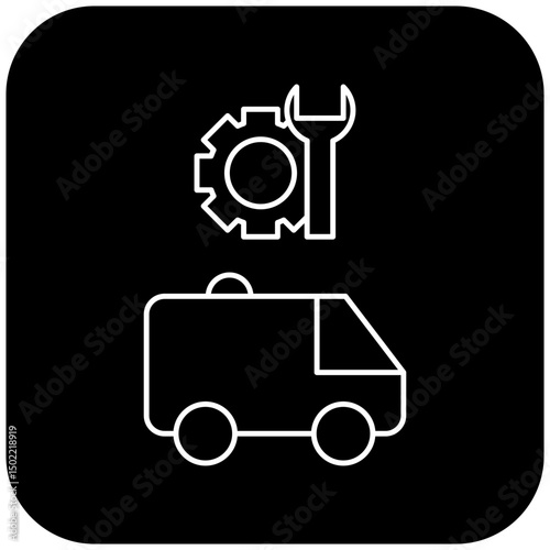 ambulance repair icon design