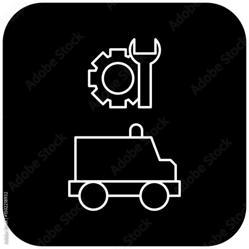 ambulance repair icon design