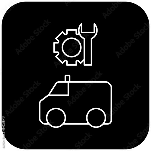 ambulance repair icon design