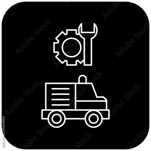 ambulance repair icon design