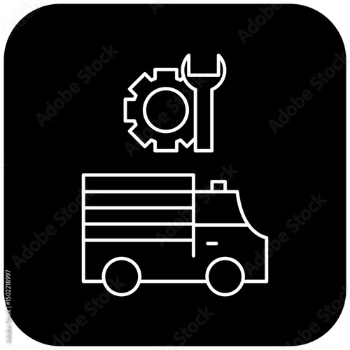 ambulance repair icon design