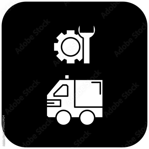 ambulance repair icon design
