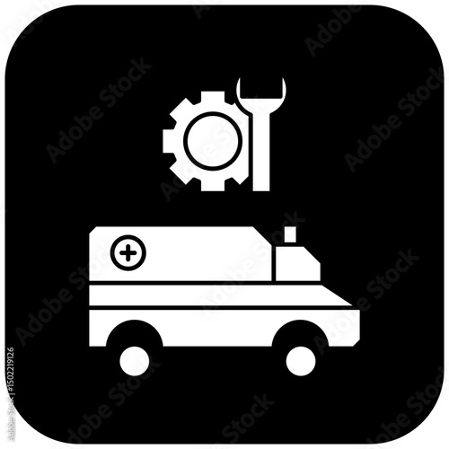 ambulance repair icon design