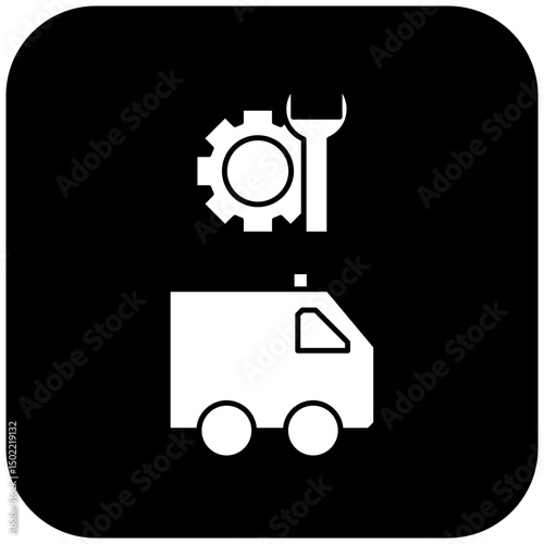 ambulance repair icon design