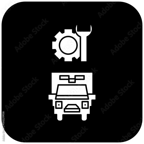 ambulance repair icon design