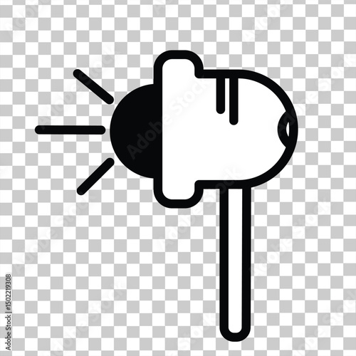 Vector speaker icon symbol, Notice speaker icon in flat style, sound sign