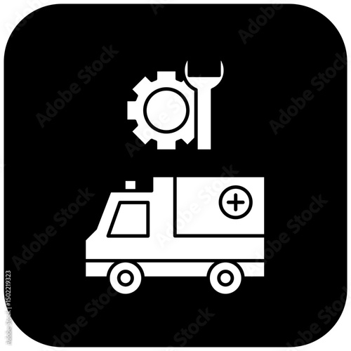ambulance repair icon design