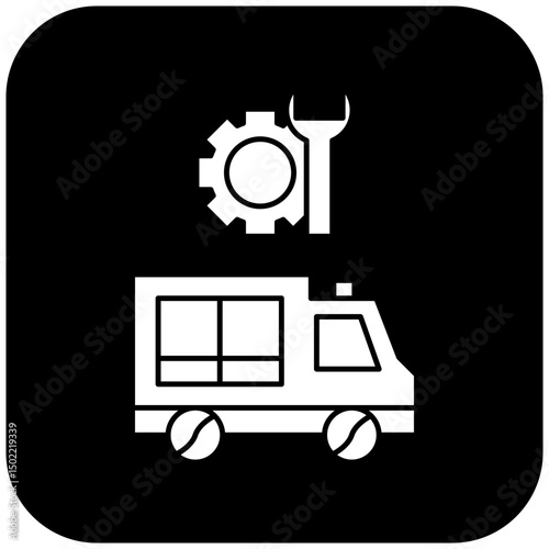 ambulance repair icon design