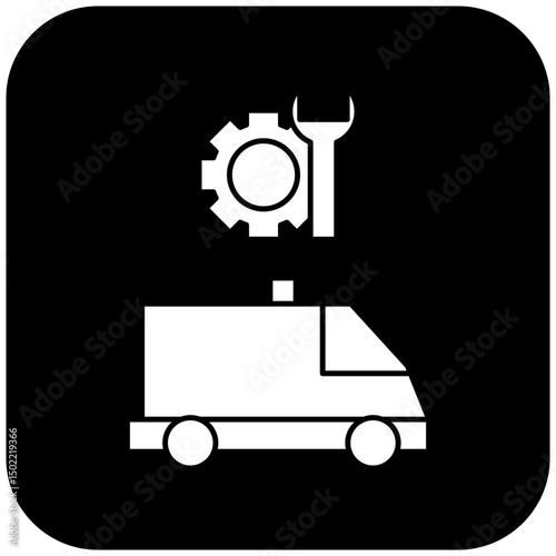 ambulance repair icon design