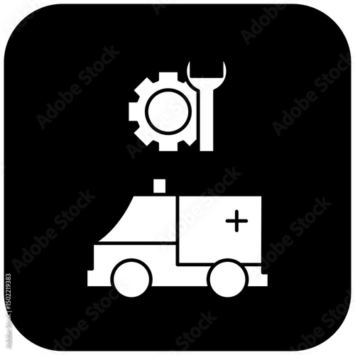 ambulance repair icon design