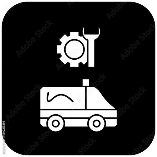 ambulance repair icon design