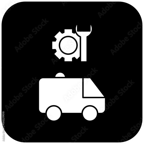 ambulance repair icon design