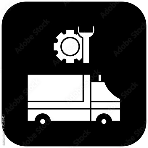 ambulance repair icon design