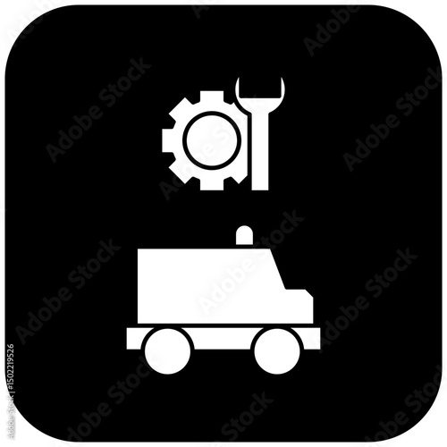 ambulance repair icon design