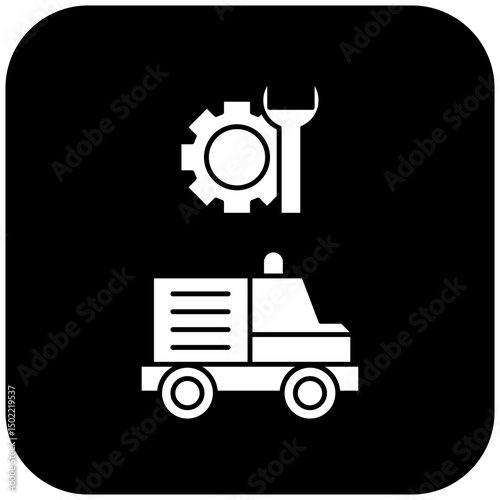 ambulance repair icon design