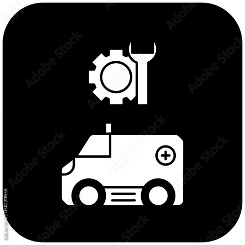 ambulance repair icon design
