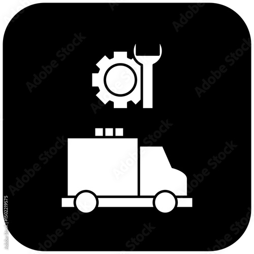 ambulance repair icon design