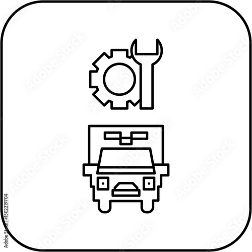 ambulance repair icon design
