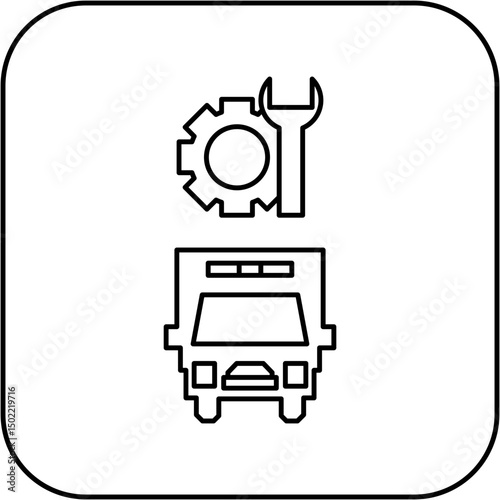 ambulance repair icon design