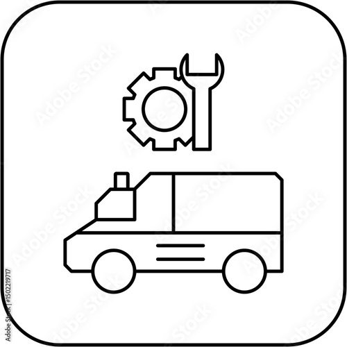 ambulance repair icon design