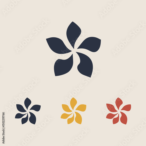 Vibrant flower logo design that captures artistic flair and nature-inspired creativity for branding.