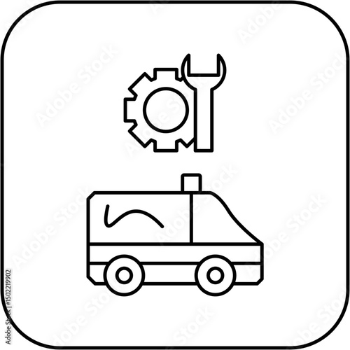 ambulance repair icon design