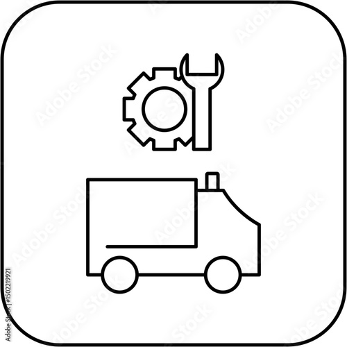 ambulance repair icon design