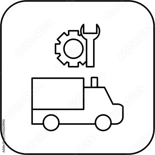 ambulance repair icon design