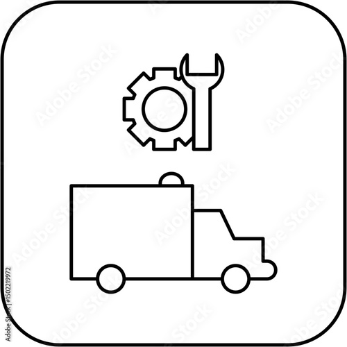 ambulance repair icon design