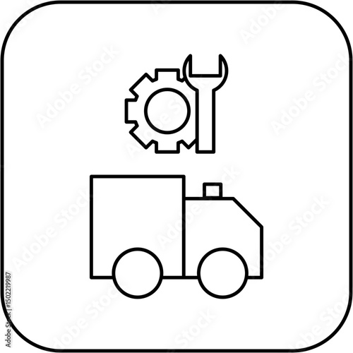 ambulance repair icon design