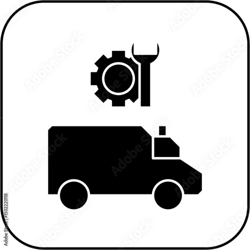 ambulance repair icon design
