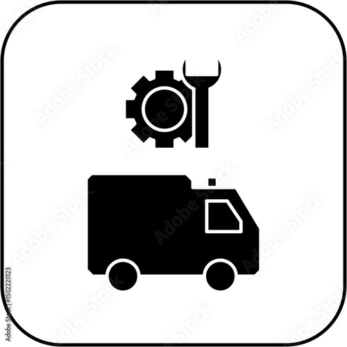 ambulance repair icon design