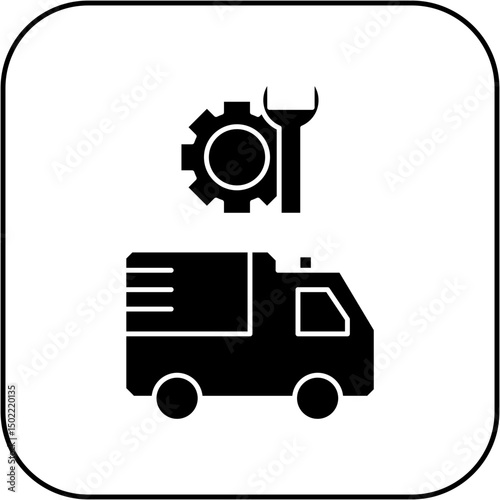 ambulance repair icon design