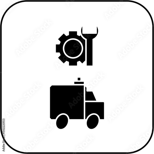 ambulance repair icon design