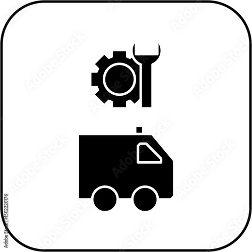 ambulance repair icon design