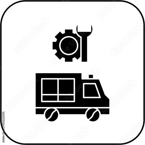 ambulance repair icon design